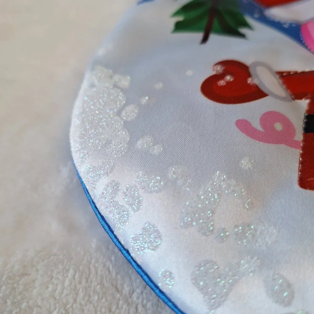 Kurt S. Adler 2021 Peppa Pig Christmas Stocking Children Kids Blue Silky Glitter
